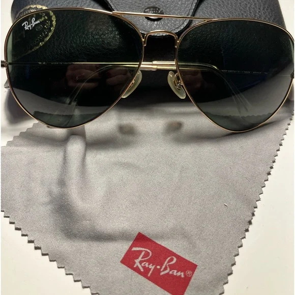 Ray-Ban | Accessories | Rb326 Euc Large Aviator Sunglasses  display picture 3